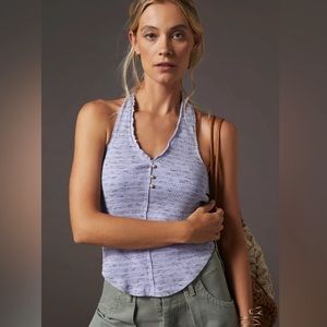 Anthropologie Lilac Halter Top